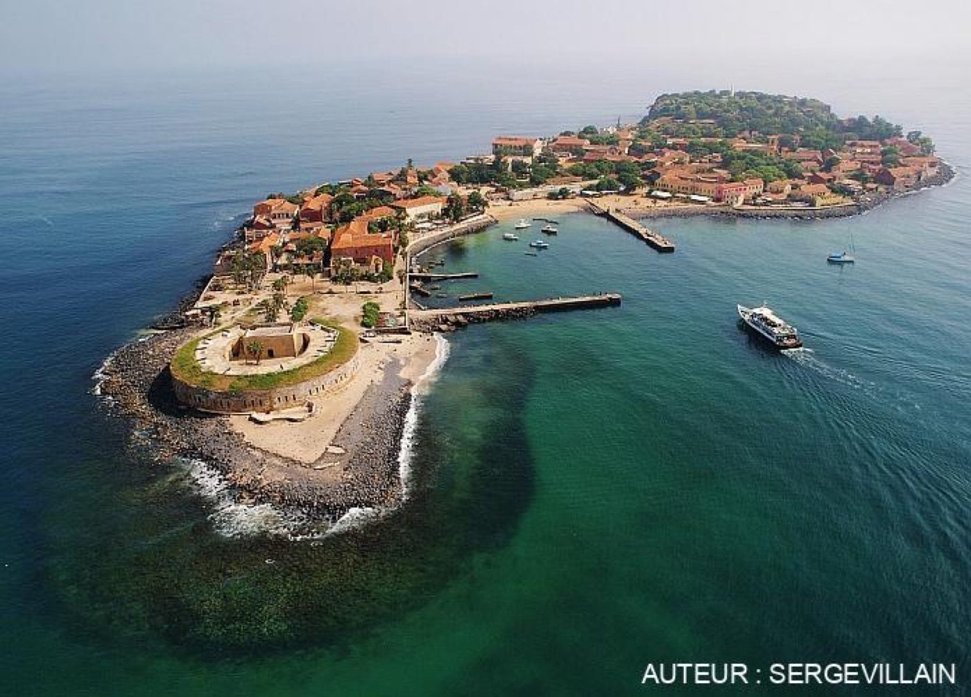 Île de Gorée — vue aérienne
